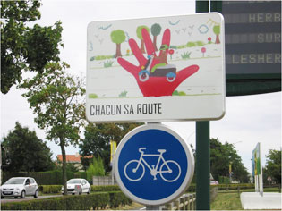 panneaux vélo