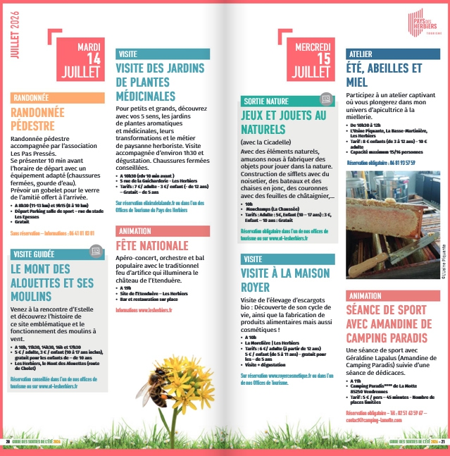 guide des sorties été 2026