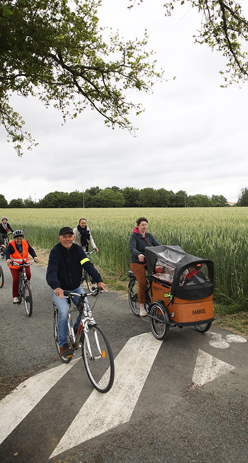 inauguration piste cyclable Les Herbiers - Saint-Paul une