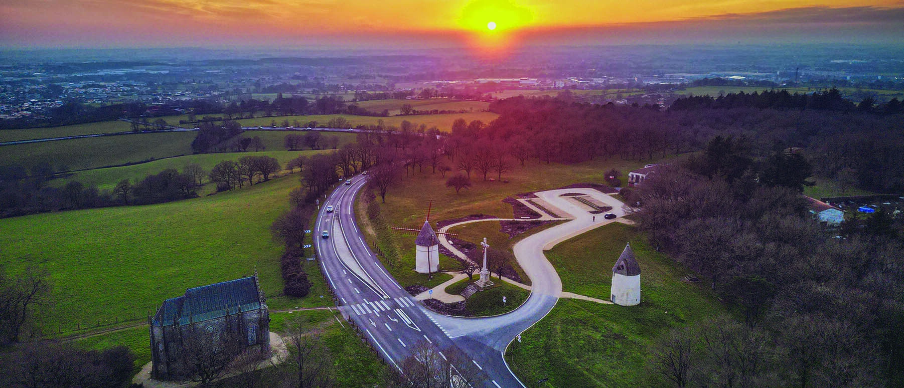 Les Herbiers vue aérienne