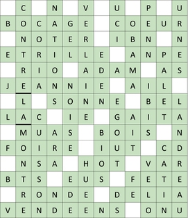 mots flêchés du chrono